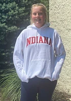 Champion Indiana Hoosiers Mens White Arch Twill Long Sleeve Hoodie