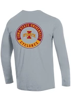 Champion Iowa State Cyclones Grey Stadium Long Sleeve T Shirt