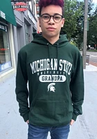 Champion Michigan State Spartans Mens Green Grandpa Pill Long Sleeve Hoodie