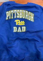 Champion Pitt Panthers Mens Blue Dad Number One Long Sleeve Crew Sweatshirt