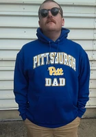 Champion Pitt Panthers Mens Blue Dad Number One Long Sleeve Hoodie