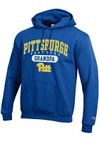 Champion Pitt Panthers Mens Blue Grandpa Pill Long Sleeve Hoodie