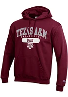 Champion Texas A&M Aggies Mens Maroon Dad Pill Long Sleeve Hoodie