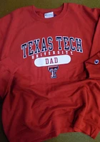 Champion Texas Tech Red Raiders Mens Dad Pill Long Sleeve Crew Sweatshirt
