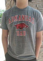 Champion Arkansas Razorbacks Grey Dad Number One Short Sleeve Fashion T Shirt