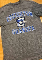 Champion Creighton Bluejays Grey Grandpa Number One Short Sleeve Fashion T Shirt