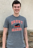 Champion Drury Panthers Grey Grandpa Number One Short Sleeve Fashion T Shirt