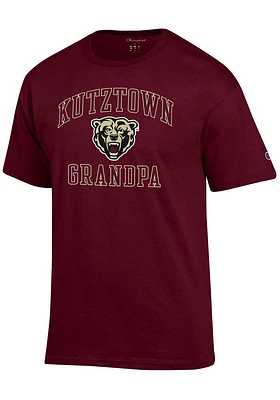 Champion Kutztown University Maroon Grandpa Number One Short Sleeve T Shirt