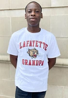 Champion Lafayette College White Grandpa Number One Short Sleeve T Shirt