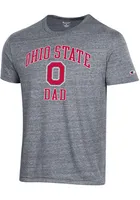 Champion Ohio State Buckeyes Grey Dad Number One Short Sleeve Fashion T Shirt