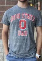 Champion Ohio State Buckeyes Grey Dad Number One Short Sleeve Fashion T Shirt