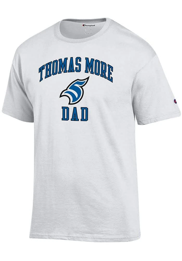 Champion Thomas More Saints White Dad Number One Short Sleeve T Shirt