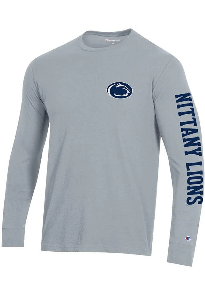 Champion Penn State Nittany Lions Grey Stadium Long Sleeve T Shirt