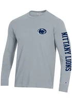Champion Penn State Nittany Lions Grey Stadium Long Sleeve T Shirt