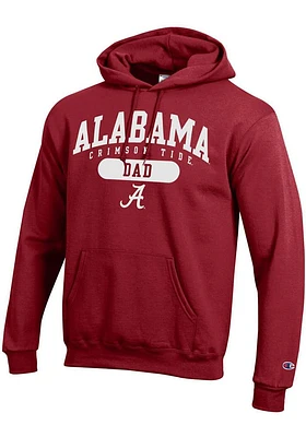 Champion Alabama Crimson Tide Mens Dad Pill Long Sleeve Hoodie