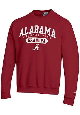 Champion Alabama Crimson Tide Mens Grandpa Pill Long Sleeve Crew Sweatshirt