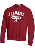 Champion Alabama Crimson Tide Mens Grandpa Pill Long Sleeve Crew Sweatshirt