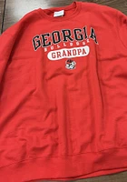 Champion Georgia Bulldogs Mens Red Grandpa Pill Long Sleeve Crew Sweatshirt