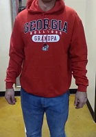 Champion Georgia Bulldogs Mens Red Grandpa Pill Long Sleeve Hoodie