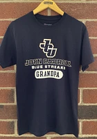 Champion John Carroll Blue Streaks Navy Grandpa Pill Short Sleeve T Shirt