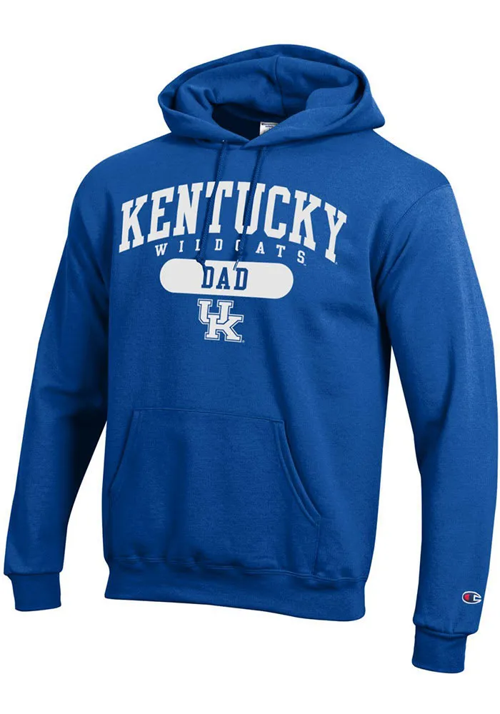 Champion Kentucky Wildcats Mens Blue Dad Pill Long Sleeve Hoodie