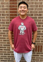 Champion Saint Josephs Hawks Red Triblend Logo Short Sleeve Fashion T Shirt