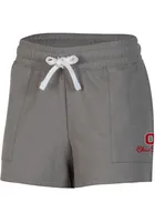 Champion Ohio State Buckeyes Womens Grey French Terry Shorts