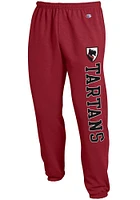 Champion Carnegie Mellon Tartans Mens Cardinal Closed Bottom Sweatpants