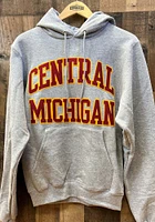 Champion Central Michigan Chippewas Mens Grey Arch Twill Long Sleeve Hoodie