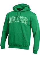 Champion North Texas Mean Green Mens Arch Twill Long Sleeve Hoodie
