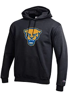Champion Pitt Panthers Mens Panther Head Long Sleeve Hoodie