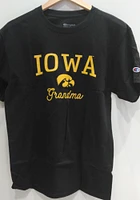 Champion Iowa Hawkeyes Womens Black Grandma Short Sleeve T-Shirt
