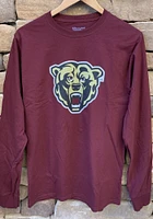 Champion Kutztown University Maroon Primary Logo Long Sleeve T Shirt