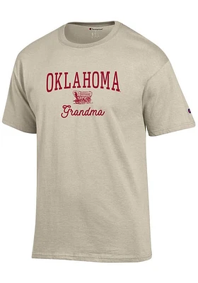 Champion Oklahoma Sooners Womens Oatmeal Grandma Short Sleeve T-Shirt