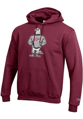 Champion Saint Josephs Hawks Mens Cardinal Vault Logo Long Sleeve Hoodie