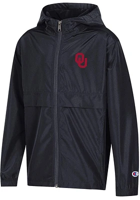 Champion Oklahoma Sooners Youth Black Primary Logo Light Weight Jacket