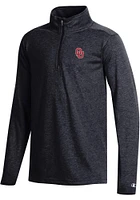 Champion Oklahoma Sooners Youth Black Field Day Long Sleeve Quarter Zip Shirt