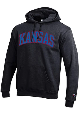 Champion Kansas Jayhawks Mens Arch Twill Long Sleeve Hoodie