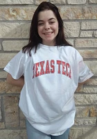 Champion Texas Tech Red Raiders White Arch Name Short Sleeve T Shirt