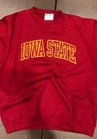 Champion Iowa State Cyclones Mens Cardinal Powerblend Twill Long Sleeve Crew Sweatshirt