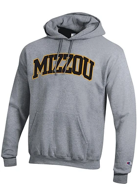 Champion Missouri Tigers Mens Grey Arch Name Long Sleeve Hoodie