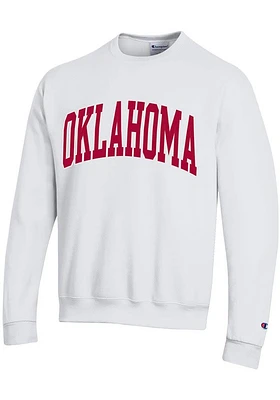 Champion Oklahoma Sooners Mens Arch Name Long Sleeve Crew Sweatshirt