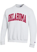 Champion Oklahoma Sooners Mens Arch Name Long Sleeve Crew Sweatshirt
