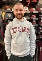Champion Texas A&M Aggies Mens Grey Arch Twill Powerblend Long Sleeve Hoodie