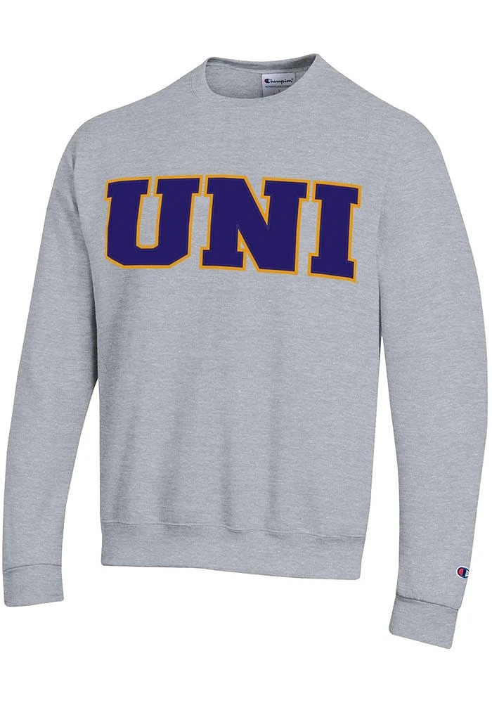 Champion Northern Iowa Panthers Mens Twill Powerblend Long Sleeve Hoodie