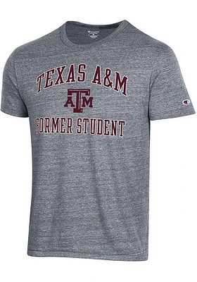 Champion Texas A&M Aggies Grey Alumni Number One Short Sleeve Fashion T Shirt