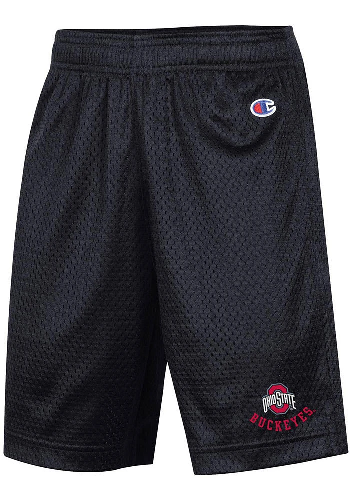 Champion Ohio State Buckeyes Youth Black Primary Logo Shorts