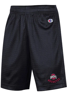 Champion Ohio State Buckeyes Youth Black Primary Logo Shorts