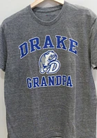 Champion Drake Bulldogs Grey Grandpa Short Sleeve Fashion T Shirt