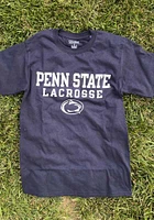 Champion Penn State Nittany Lions Navy Blue Lacrosse Short Sleeve T Shirt